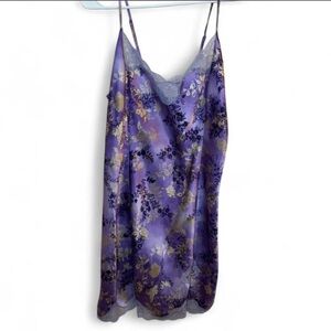 Purple Floral Slip Dress